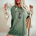 Raccoon Cowboy Women's Oversized Comfort T-Shirt - Humorous & Cozy Moss