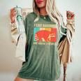 Raccoon Lovers' Oversized Comfort Colors Tee - Unisex Casual Wear Moss