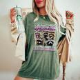 Raccoon Meme Women's Oversized T-Shirt - Humorous Statement Moss