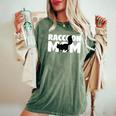 Raccoon Mom Women's Oversized Tee | Animal Lover Gift Moss