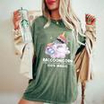 Raccoonicorn Women's Oversized T-Shirt | Whimsical Raccoon Design Moss