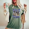Rizz Autistic Raccoon Meme Women's Oversized T-Shirt | Comfort Colors Moss