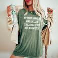Sarcastic Women's Oversized T-Shirt - My Spirit Animal is a Fat Raccoon Moss