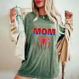 Spider Mom Family Birthday Boy Retro Mother's Day Women's Oversized Comfort T-Shirt Moss