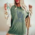 Stay Trashy Raccoon Halloween Women's Oversized T-Shirt Moss