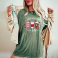 Teachers Valentine Day I Love My Class A Latte Coffee Women Women's Oversized Comfort T-Shirt Moss