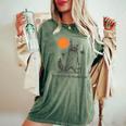Trash Panda Raccoon T-Shirt | Retro 90s Sunset | Women's Oversized Fit Moss