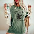 Trendy Raccoon Conduit - Women's Oversized Grey T-Shirt | Small Moss