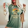 Vintage Chicken Mom Chicken Lovers Mommy Mother's Day Women's Oversized Comfort T-Shirt Moss