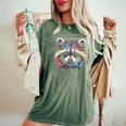 Watercolor Raccoon T-Shirt | Women's Oversized Classic | Small Polyester Moss