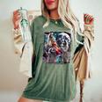 Women’s Comfort Colors Tee - Three Racoon Moon Meme Design Moss