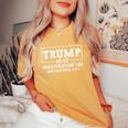 47 President Donald Trump Inauguration Day 2025 Memorabilia Women's Oversized Comfort T-Shirt Mustard