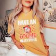 Have An Anime Zing Valentines Day Kawaii Otaku Kid Women's Oversized Comfort T-Shirt Mustard