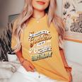 Aquarius Birthday Aquarius Goddess Queen Its My Birthday Women's Oversized Comfort T-Shirt Mustard