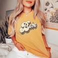 Bebe For Grandma Retro Vintage Mother's Day Bebe Women's Oversized Comfort T-Shirt Mustard
