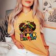 I Am Black History Black Girl Black History Month Junenth Women's Oversized Comfort T-Shirt Mustard