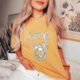 Cane Corso Mastín Italiano Cabeza De Perro Cuello Camiseta extragrande cómoda para mujer Mustard