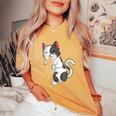 Cat Lovers Kitty Dueño Niñas Niños Es Camiseta extragrande cómoda para mujer Mustard