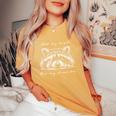 Cute Raccoon Women's Oversized T-Shirt | Fun & Cozy Statement Mustard