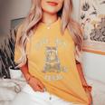 Cute Sarcastic Raccoon Women's Oversized T-Shirt | Cozy and Playful Mustard