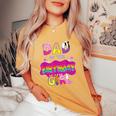 Dad Of The Birthday Girl Family Pig Party Decorations Women's Oversized Comfort T-Shirt Mustard
