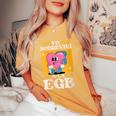 Diseño Divertido Yo Sobreviví A La Egb 80S En Español Cuello Camiseta extragrande cómoda para mujer Mustard