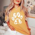 Dog Groomer Gifts For Women Dog Grooming Women's Oversized Comfort Colors T-Shirt Mustard