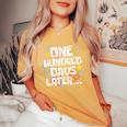 100 Days Of School Matching Studen And Teacher Women's Oversized Comfort T-Shirt Mustard