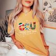 Ccu Nurse Christmas Critical Care Unit Xmas Girl Nurse Women's Oversized Comfort T-Shirt Mustard