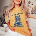 Funny Raccoon Meme Women's Oversized T-Shirt - Comfort & Style Mustard