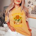 Happiness Is Being A Bubby Cute Women's Oversized Comfort T-Shirt Mustard