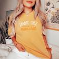 J'habite Chez Mon Chat Cadeau Homme Humour Drôle T-shirt oversize confortable pour femme Mustard