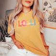 Lolli Life Lolli Grandma Lolli Grandmother Women's Oversized Comfort T-Shirt Mustard