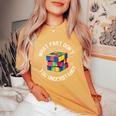 Magic Cube Solution Nerd Genie Cadeau Drôles Hommes S T-shirt oversize confortable pour femme Mustard