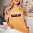 Matching Family Spider Web Mama Mother's Day Birthday Boy Women's Oversized Comfort T-Shirt Mustard