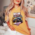 Mom Of The Birthday Boy Monster Truck Birthday Novelty Women's Oversized Comfort T-Shirt Mustard
