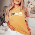 Pit Crew Mama Race Birthday Matching Family Racing Mama Camiseta extragrande cómoda para mujer Mustard