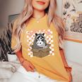 Possum Raccoon Adopt A Cat Team - Women's Oversized T-Shirt Mustard