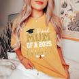 Proud Mom Of A 2025 Graduate Mom Graduation 2025 Mother Women's Oversized Comfort T-Shirt Mustard