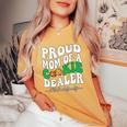 Proud Mom Of A Cookie Dealer Scout Troop Scouting Girls Women's Oversized Comfort T-Shirt Mustard