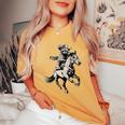 Raccoon Cowboy Vintage T-Shirt - Retro 90s Western Style for Women Mustard