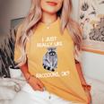 Raccoon Love Women's Oversized T-Shirt - Cozy Nature Lover's Delight Mustard