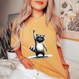 Raccoon Retro Rock T-Shirt - Men, Women, Kids - Oversized Comfort Mustard