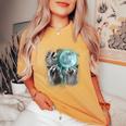 Raccoon Shirt 3 Racoons Howling At Moon Weird Cursed Women's Oversized Comfort Colors T-Shirt Mustard