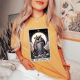 Raccoon Tarot The Lovers Comfort Colors Women's Oversized T-Shirt Mustard