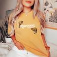 Raccoon Whisperer Women's Oversized Tee | Cute Comfort Colors Mustard