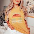 Retro Talk Less Smile More Shirt Historic Hamilton Quote Women's Oversized Comfort Colors T-Shirt Mustard