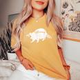 Retro Trashpanda On The Half Moon Vintage Raccoon Women's Oversized Comfort Colors T-Shirt Mustard