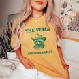 Sarcastic Raccoon Cowboy - Women's Oversized Comfort Colors Tee Mustard