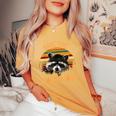 Save The Trash Pandas Raccoon Oversized Women's Comfort T-Shirt Mustard